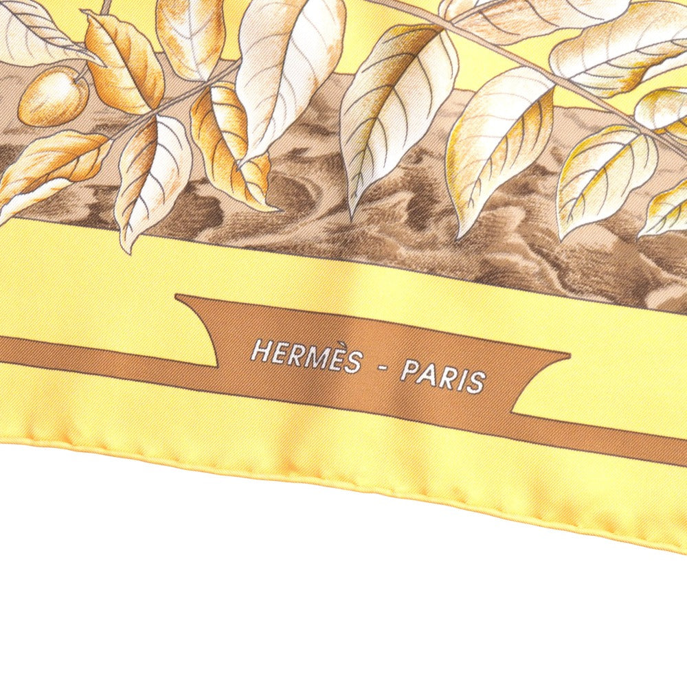 Hermes Scarf 100% Silk Multicolor Casse Noisette