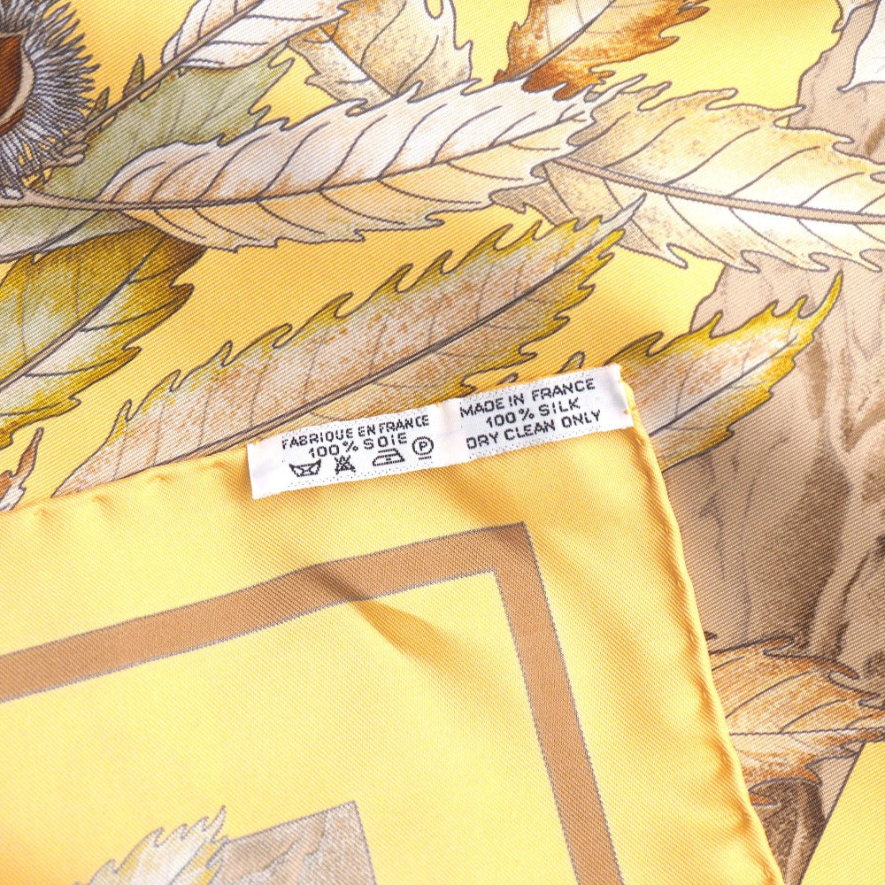 Hermes Scarf 100% Silk Multicolor Casse Noisette