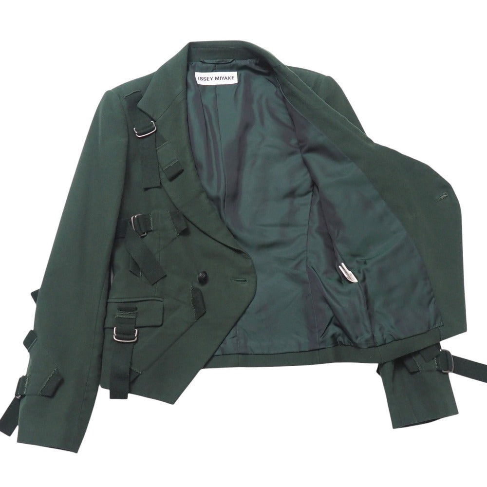 Issey Miyake Jacket 100% Cotton Green Im63Fd516 2