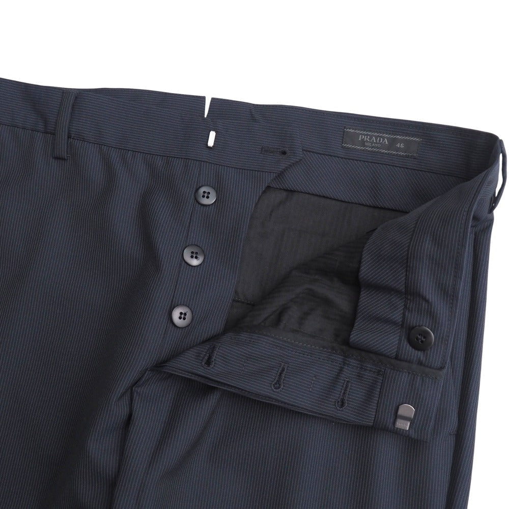 Prada Pants 100% Wool Navy Spf66 S171 1Klc 46