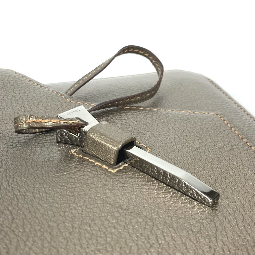 Hermes Shoulder Bag Shave Gold 2005 Envelope Women