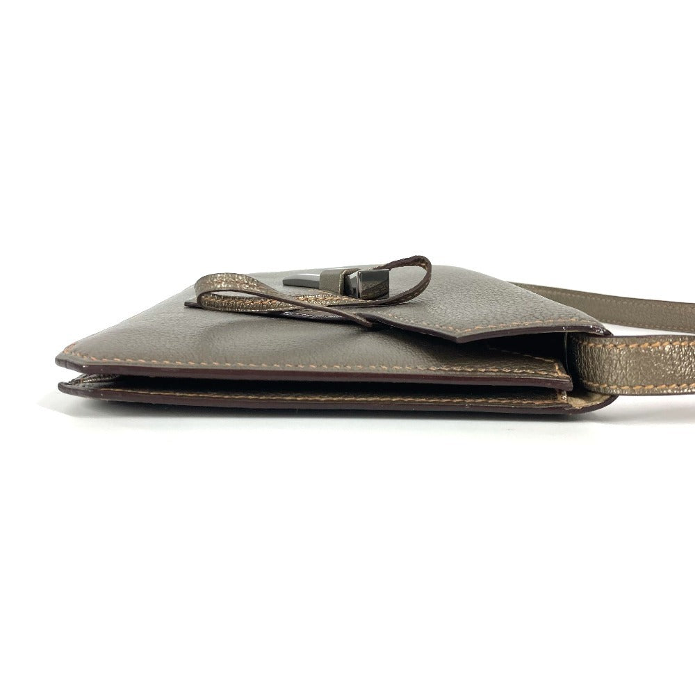 Hermes Shoulder Bag Shave Gold 2005 Envelope Women