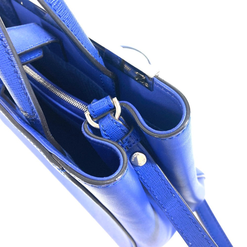 Fendi Handbag Leather Blue 2Way Bag Petite To Jules Women