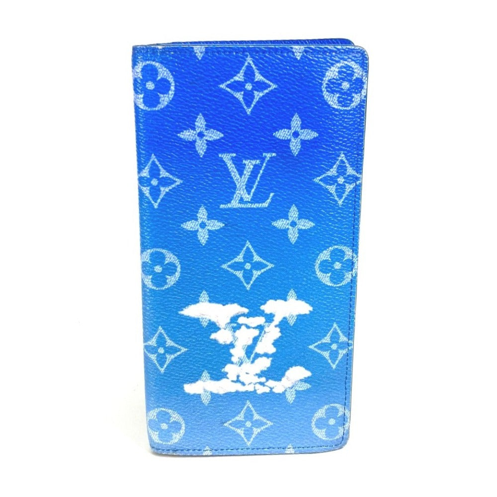 Louis Vuitton Long Wallet Purse M69680 Monogram Canvas Blue Monogram Clouds Portefeuille Braza