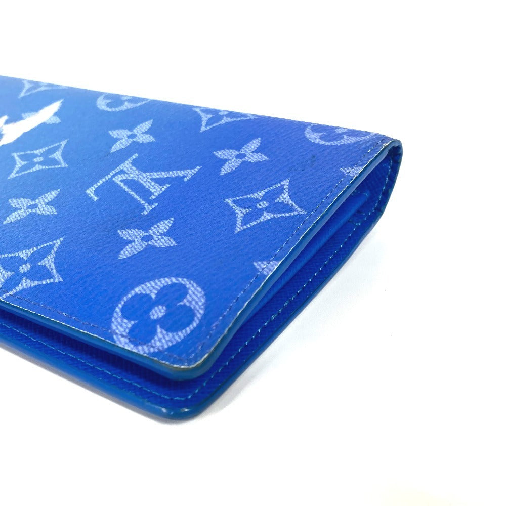 Louis Vuitton Long Wallet Purse M69680 Monogram Canvas Blue Monogram Clouds Portefeuille Braza
