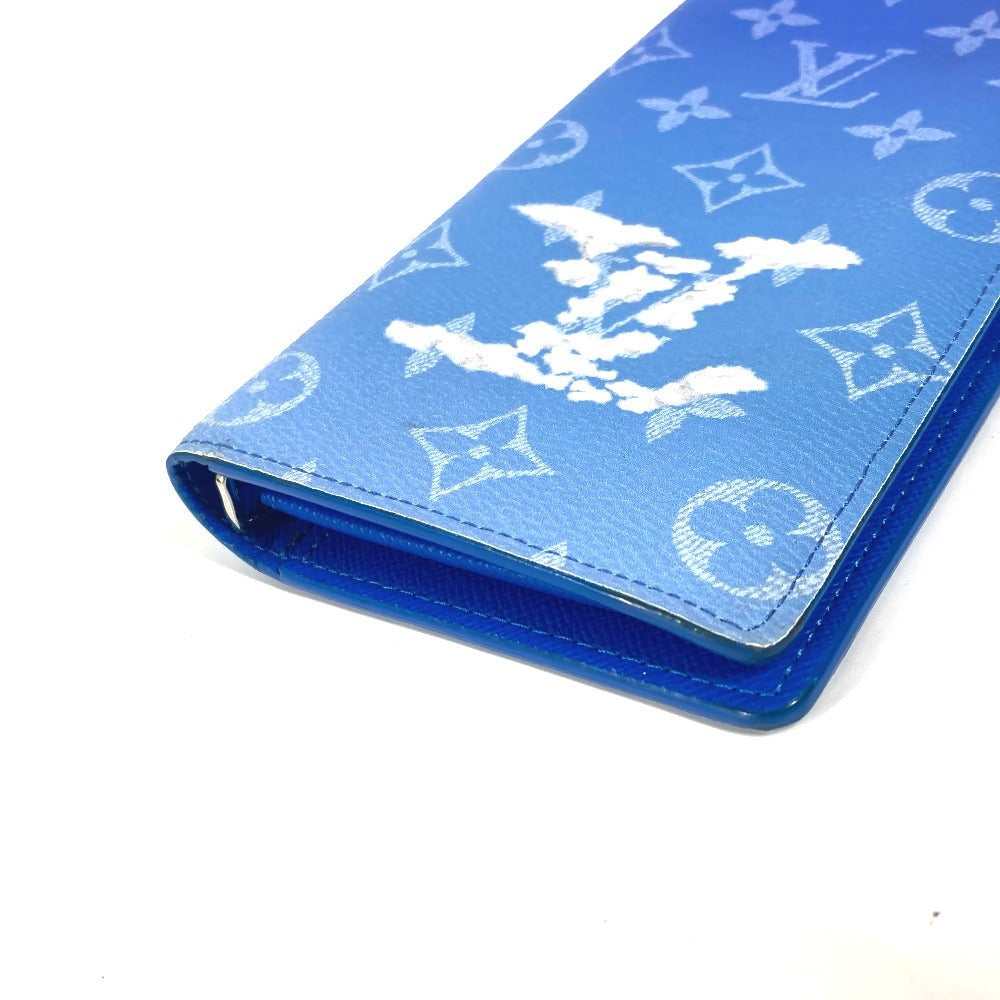Louis Vuitton Long Wallet Purse M69680 Monogram Canvas Blue Monogram Clouds Portefeuille Braza