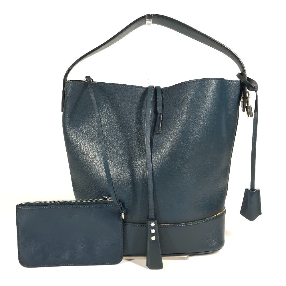 Louis Vuitton Shoulder Bag M94588 Leather Blue With Porch Nn14Gm Cuir Nuance