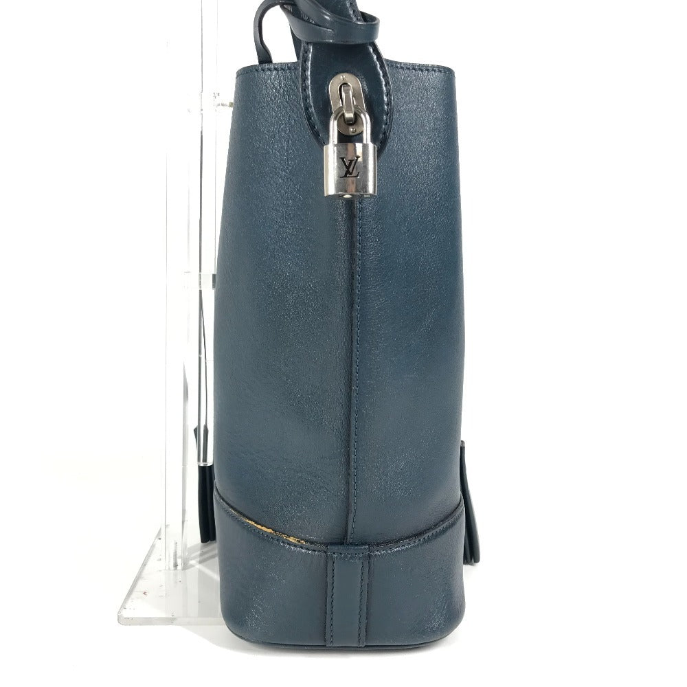 Louis Vuitton Shoulder Bag M94588 Leather Blue With Porch Nn14Gm Cuir Nuance