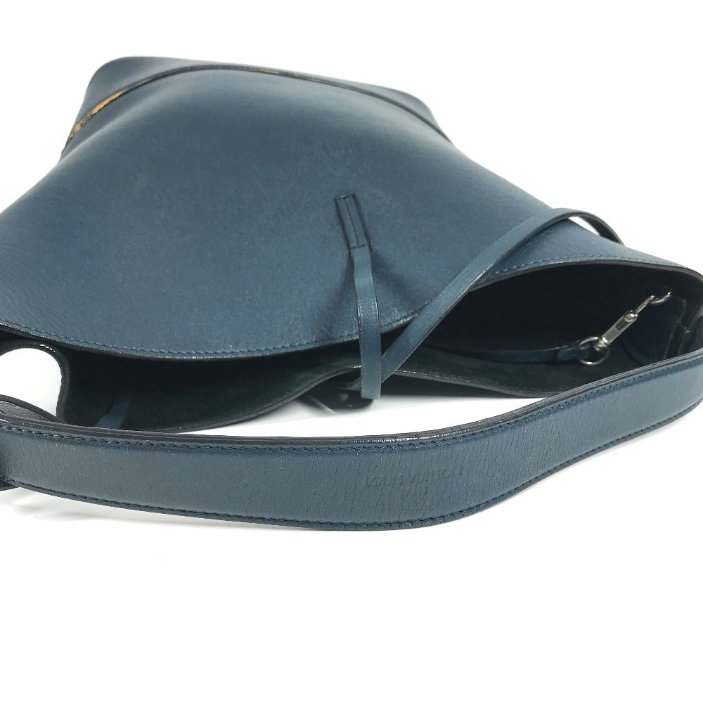 Louis Vuitton Shoulder Bag M94588 Leather Blue With Porch Nn14Gm Cuir Nuance