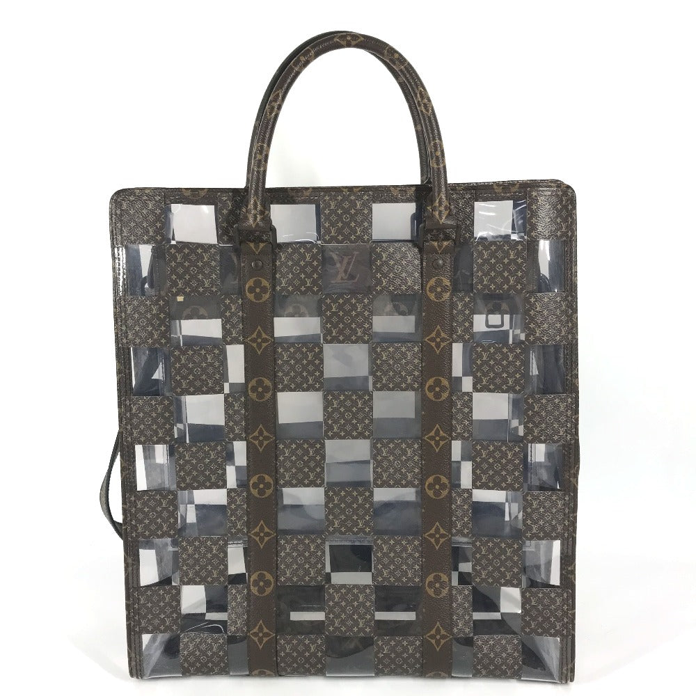 Louis Vuitton Handbag M20866 Monogram Canvas, Plastics Brown Monogram Chess Sac Plat Unisex(Unisex)