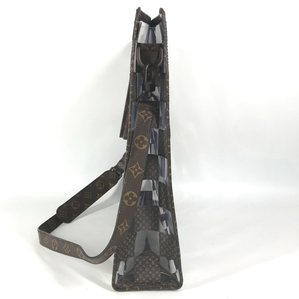 Louis Vuitton Handbag M20866 Monogram Canvas, Plastics Brown Monogram Chess Sac Plat Unisex(Unisex)