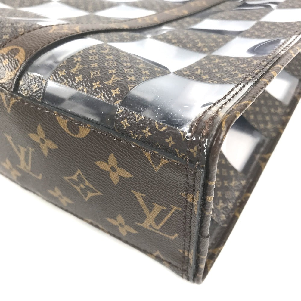 Louis Vuitton Handbag M20866 Monogram Canvas, Plastics Brown Monogram Chess Sac Plat Unisex(Unisex)