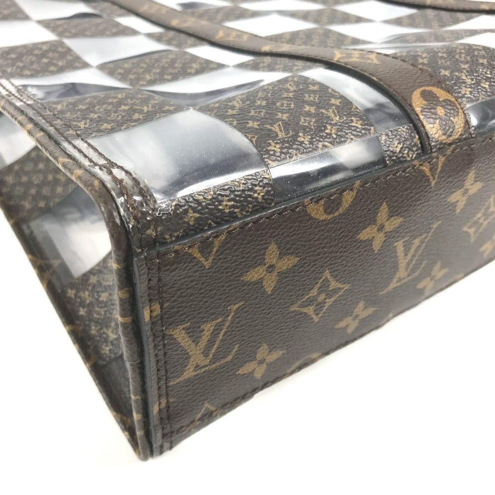 Louis Vuitton Handbag M20866 Monogram Canvas, Plastics Brown Monogram Chess Sac Plat Unisex(Unisex)