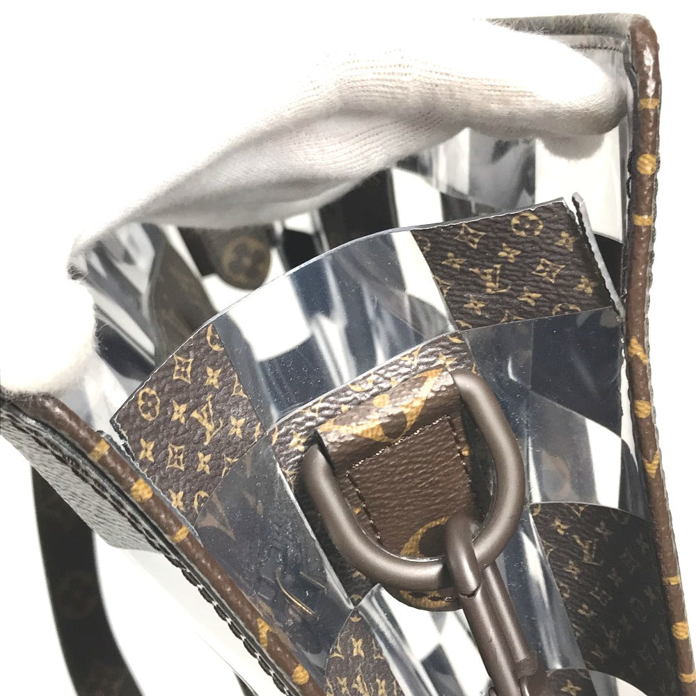 Louis Vuitton Handbag M20866 Monogram Canvas, Plastics Brown Monogram Chess Sac Plat Unisex(Unisex)
