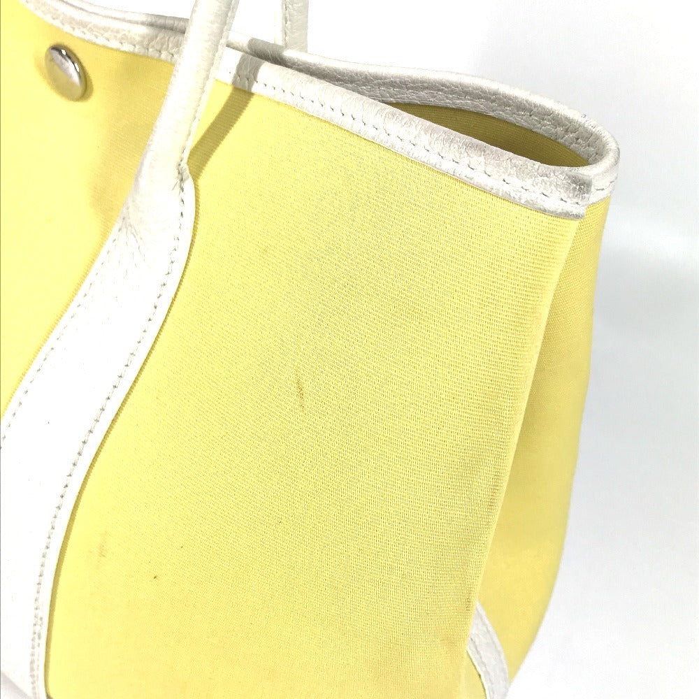 Hermes Handbag Toile H, Leather Yellow Garden Party Tpm Garden Party Tpm