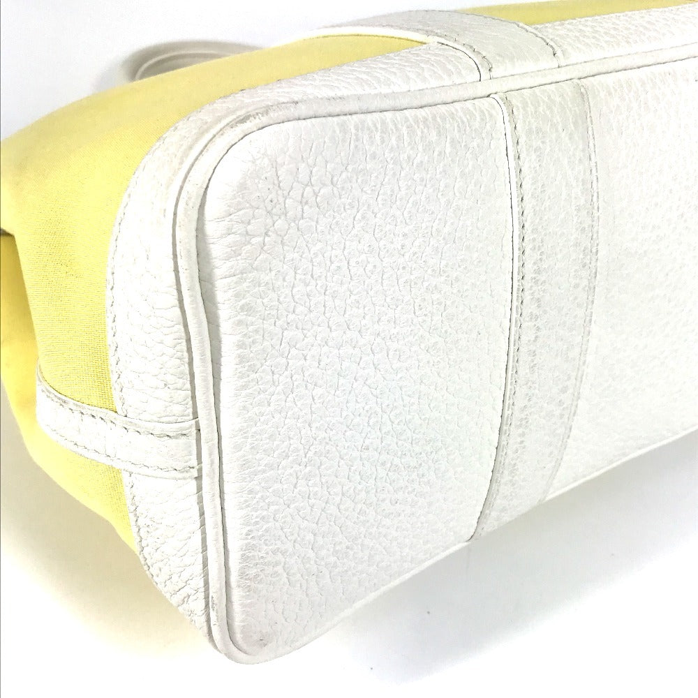Hermes Handbag Toile H, Leather Yellow Garden Party Tpm Garden Party Tpm