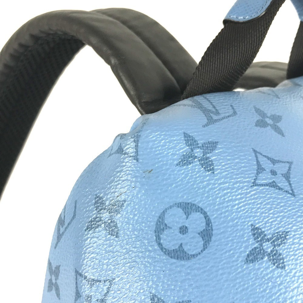 Louis Vuitton Backpack M30747 Taiga Leather, Monogram Canvas Blue Taigalama Discovery Backpack Pm