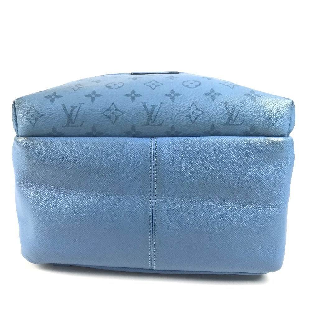 Louis Vuitton Backpack M30747 Taiga Leather, Monogram Canvas Blue Taigalama Discovery Backpack Pm