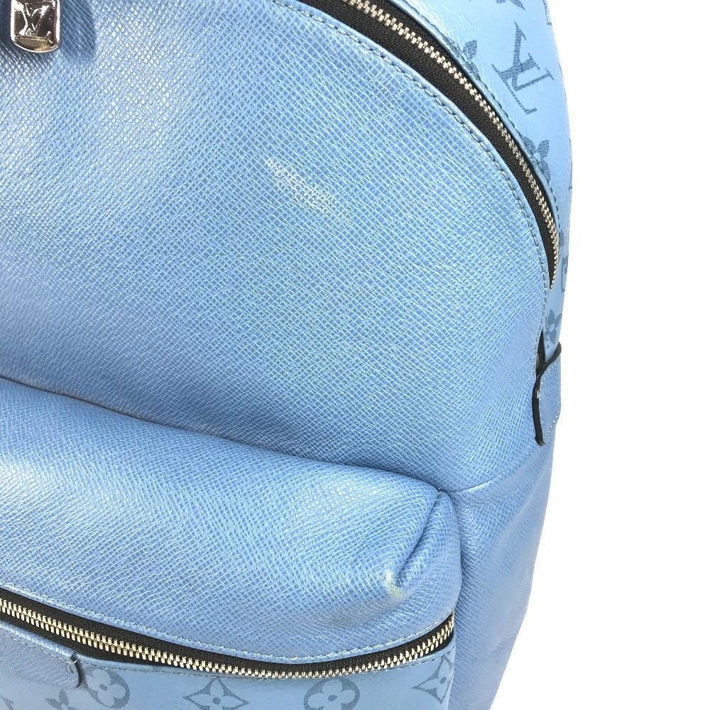 Louis Vuitton Backpack M30747 Taiga Leather, Monogram Canvas Blue Taigalama Discovery Backpack Pm