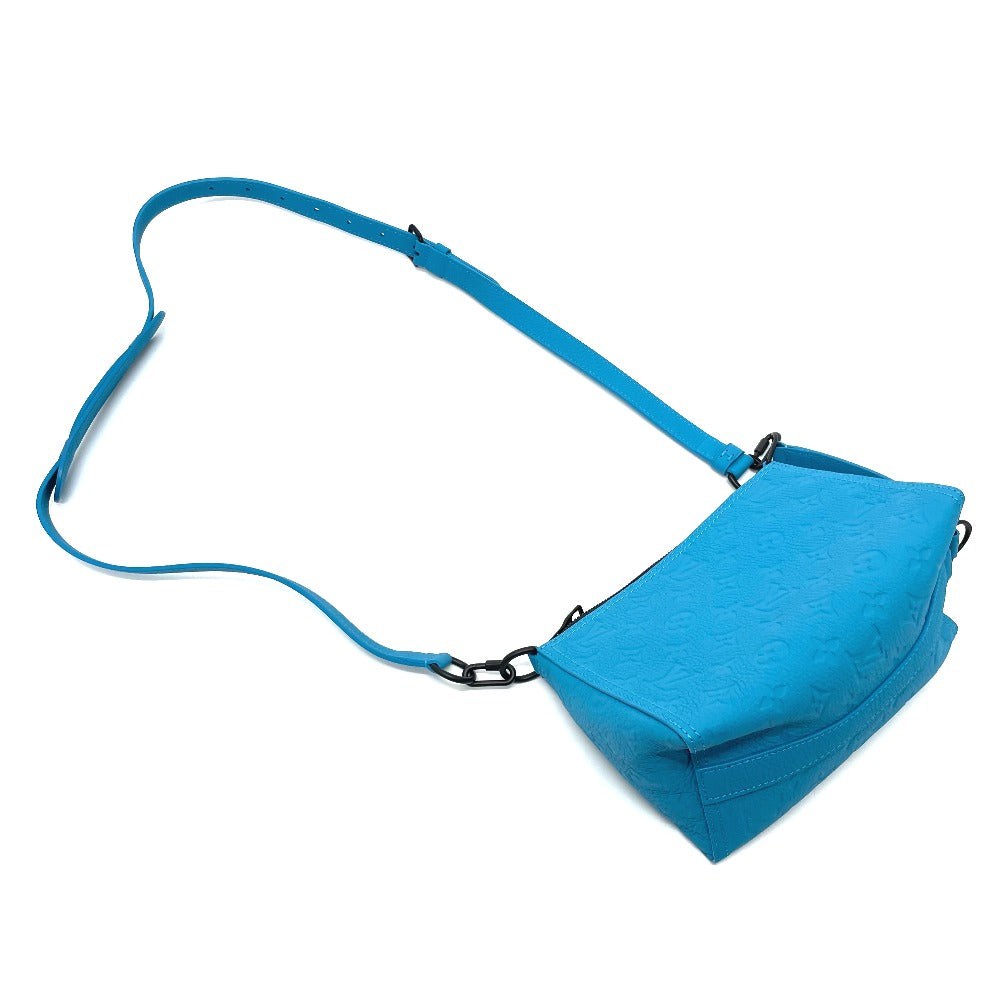 Louis Vuitton Shoulder Bag M55925 Monogram Ann Platt Leather Blue Monogram Ann Platt Triangle