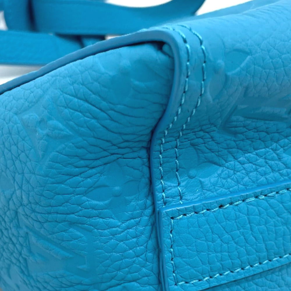 Louis Vuitton Shoulder Bag M55925 Monogram Ann Platt Leather Blue Monogram Ann Platt Triangle