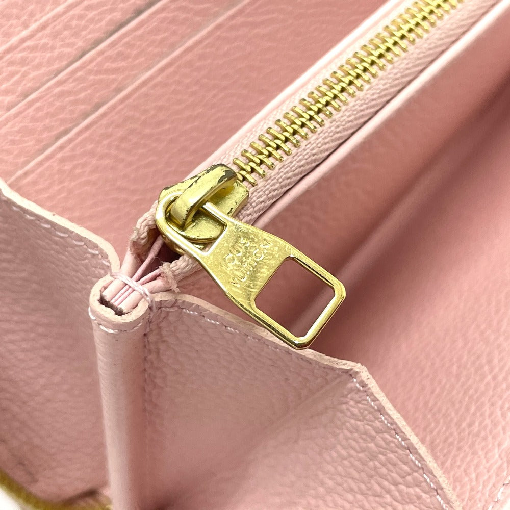 Louis Vuitton Long Wallet Purse M80403 Monogram Ann Platt Leather Pink Monogram Unplant By The Pool