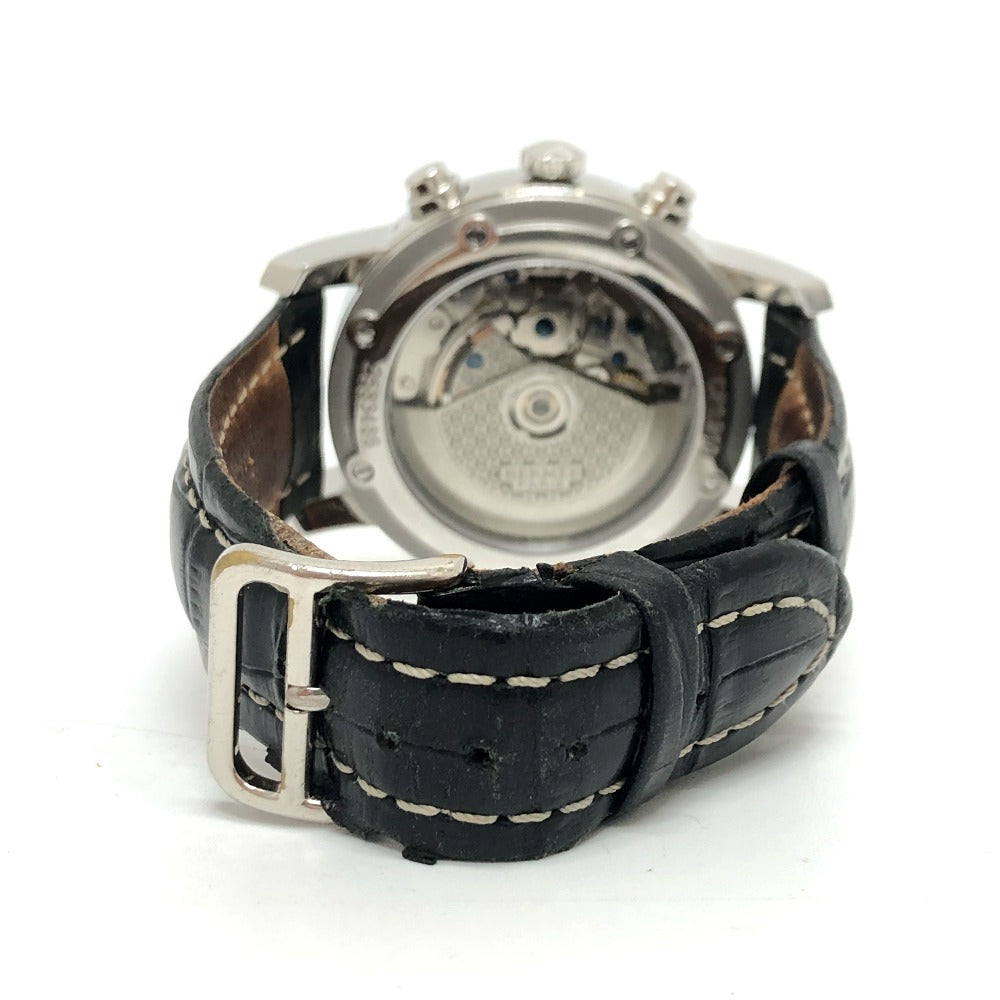 Hermes Watches Mechanical Automatic Cp1.910 Stainless Steel Silver Clipper Chrono White Dial Mens
