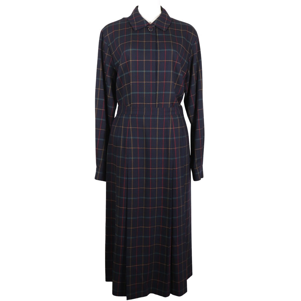 Burberrys Setup Hair Black Vintage Check Shirt & Skirt Women 11