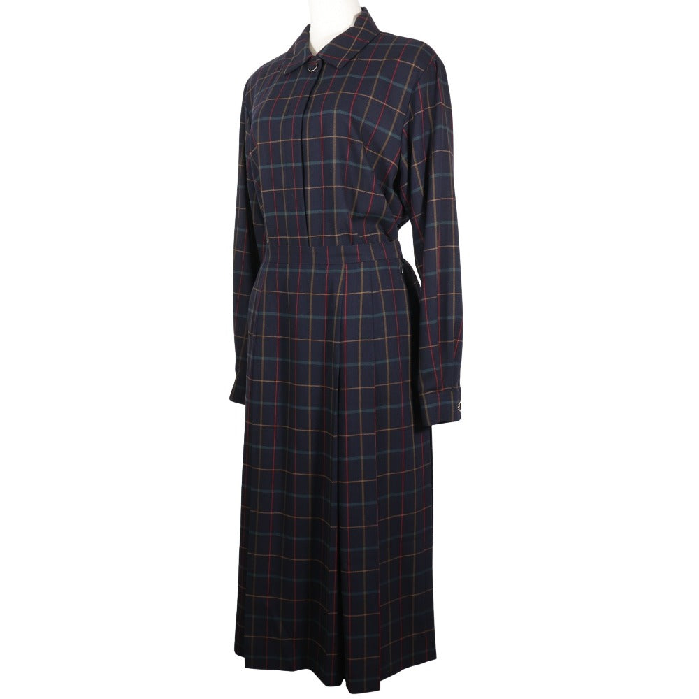 Burberrys Setup Hair Black Vintage Check Shirt & Skirt Women 11