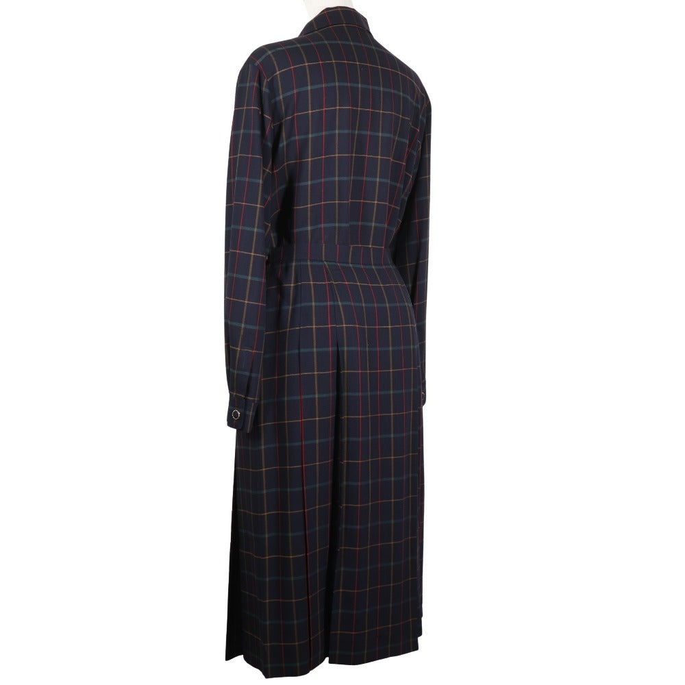 Burberrys Setup Hair Black Vintage Check Shirt & Skirt Women 11