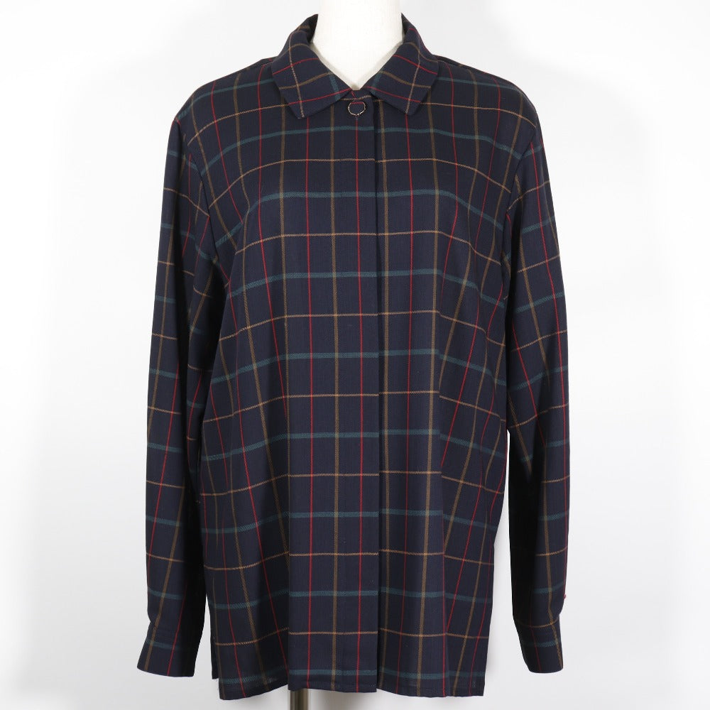 Burberrys Setup Hair Black Vintage Check Shirt & Skirt Women 11