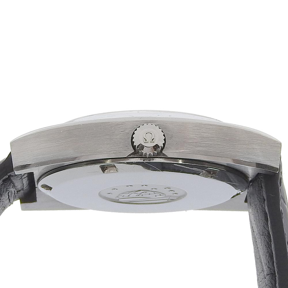 Omega Watches Mechanical Automatic Stainless Steel , Leather Silver Cal.1001 Chronometer