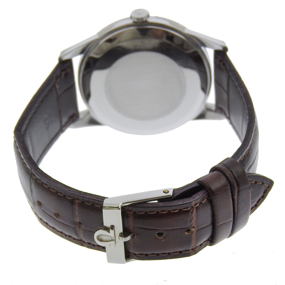 Omega Watches Hand Winding 14772 Sc-62 Stainless Steel , Embossed Leather Silver Cal.286 Vintage