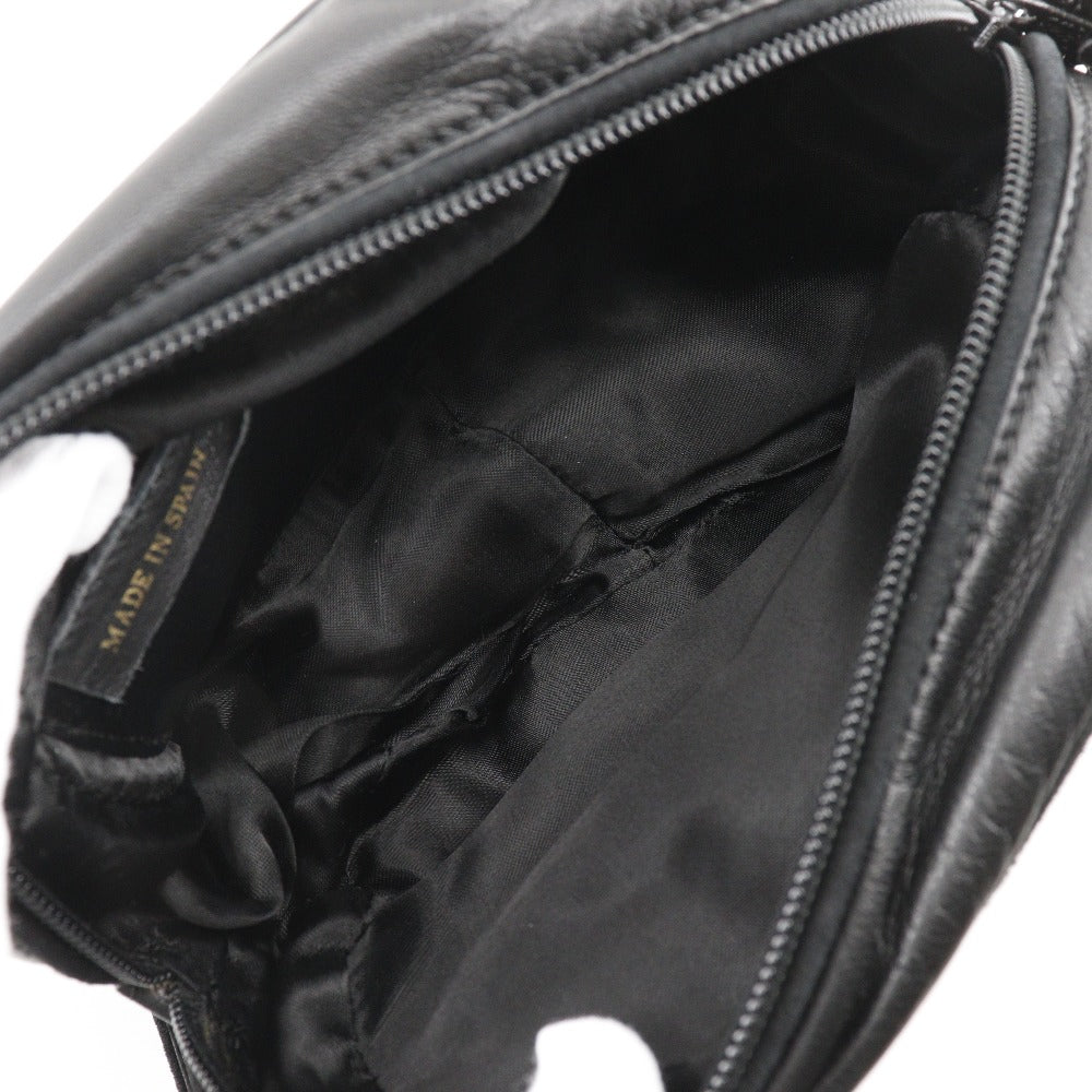 Loewe Shoulder Bag Lambskin Black Vintage Women