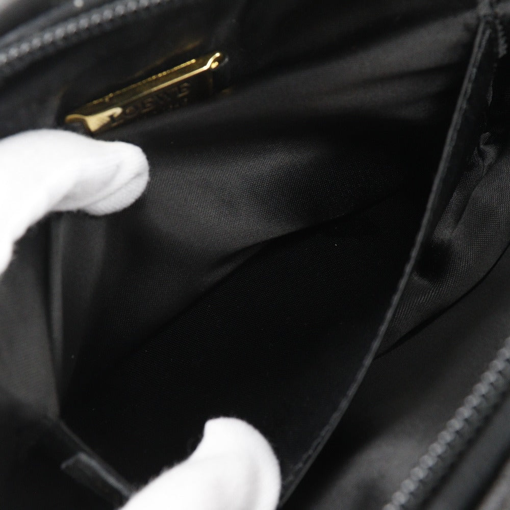 Loewe Shoulder Bag Lambskin Black Vintage Women