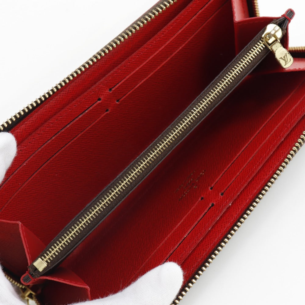Louis Vuitton Long Wallet Purse M62940 Monogram Canvas Brown Flower Charm Portefeuille Clemence