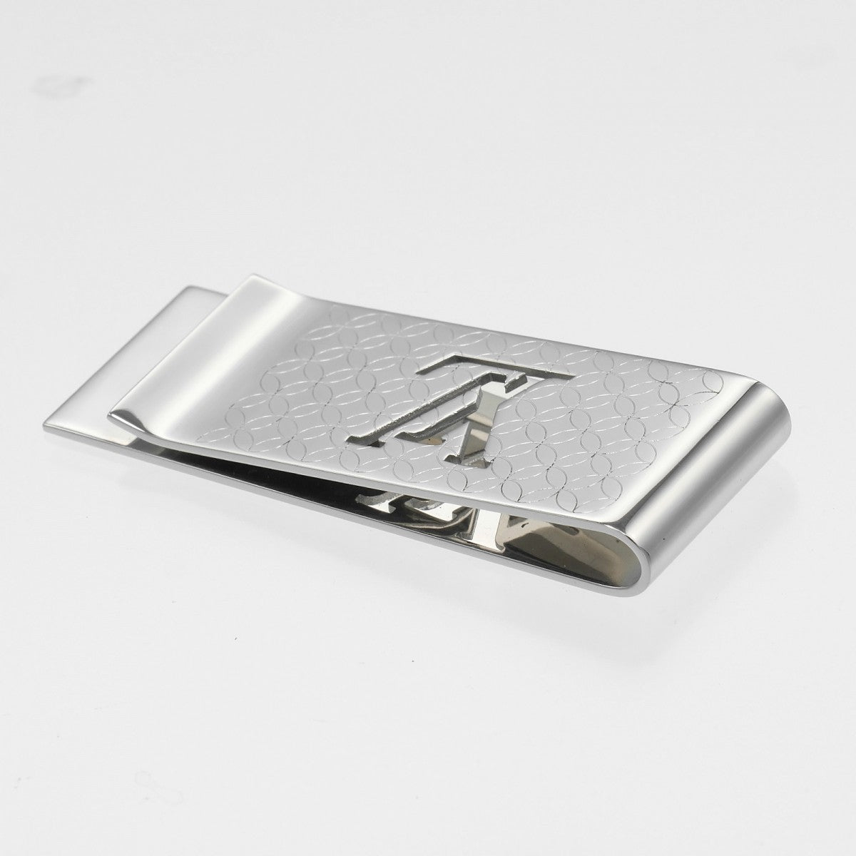 Louis Vuitton Money Clip M65041 Metal Silver Bill Clip Champs Elyses