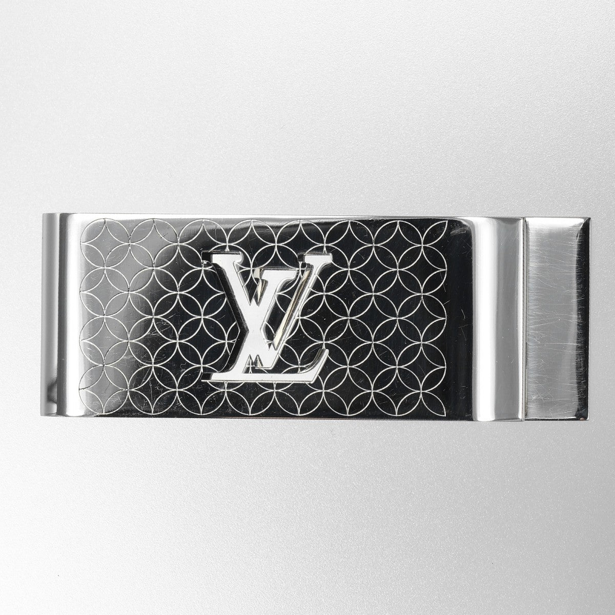 Louis Vuitton Money Clip M65041 Metal Silver Bill Clip Champs Elyses