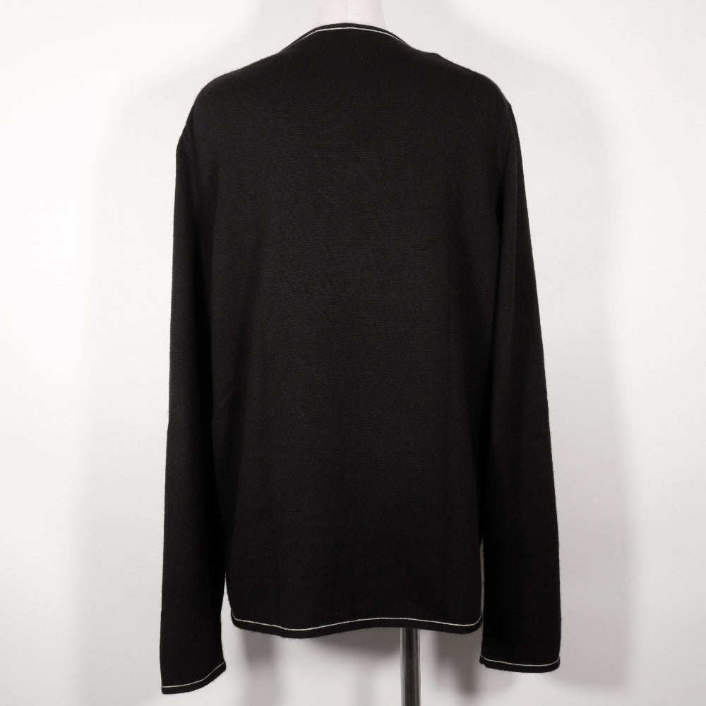 Hermes Cardigan Cashmere, Cotton Black Zip Up Women K