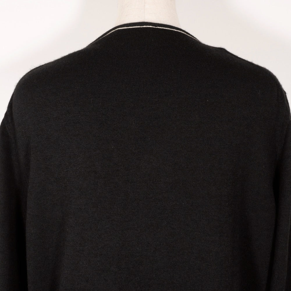 Hermes Cardigan Cashmere, Cotton Black Zip Up Women K