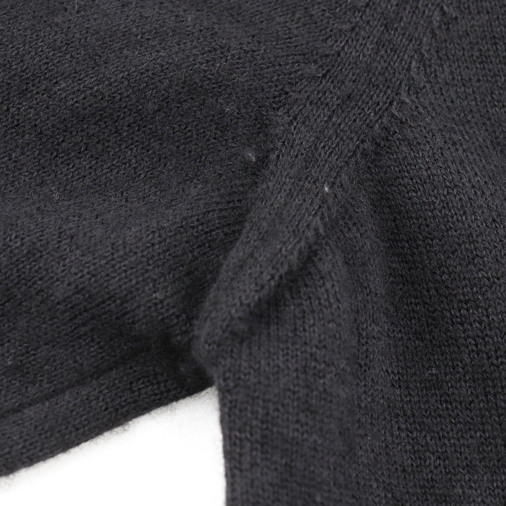 Hermes Cardigan Cashmere, Cotton Black Zip Up Women K