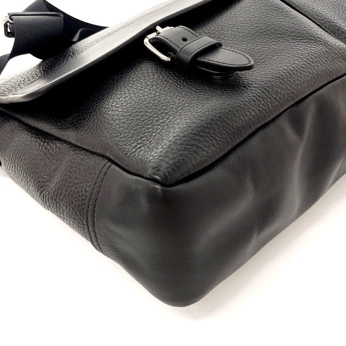 Coach Shoulder Bag F54149 Leather Black Henry Messenger Bag