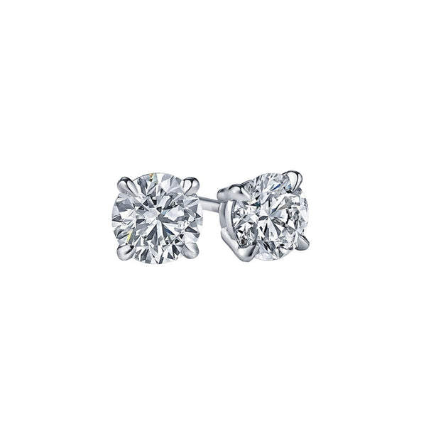 1.50 cttw 3 Prong Martini Lab Grown Stud Earrings