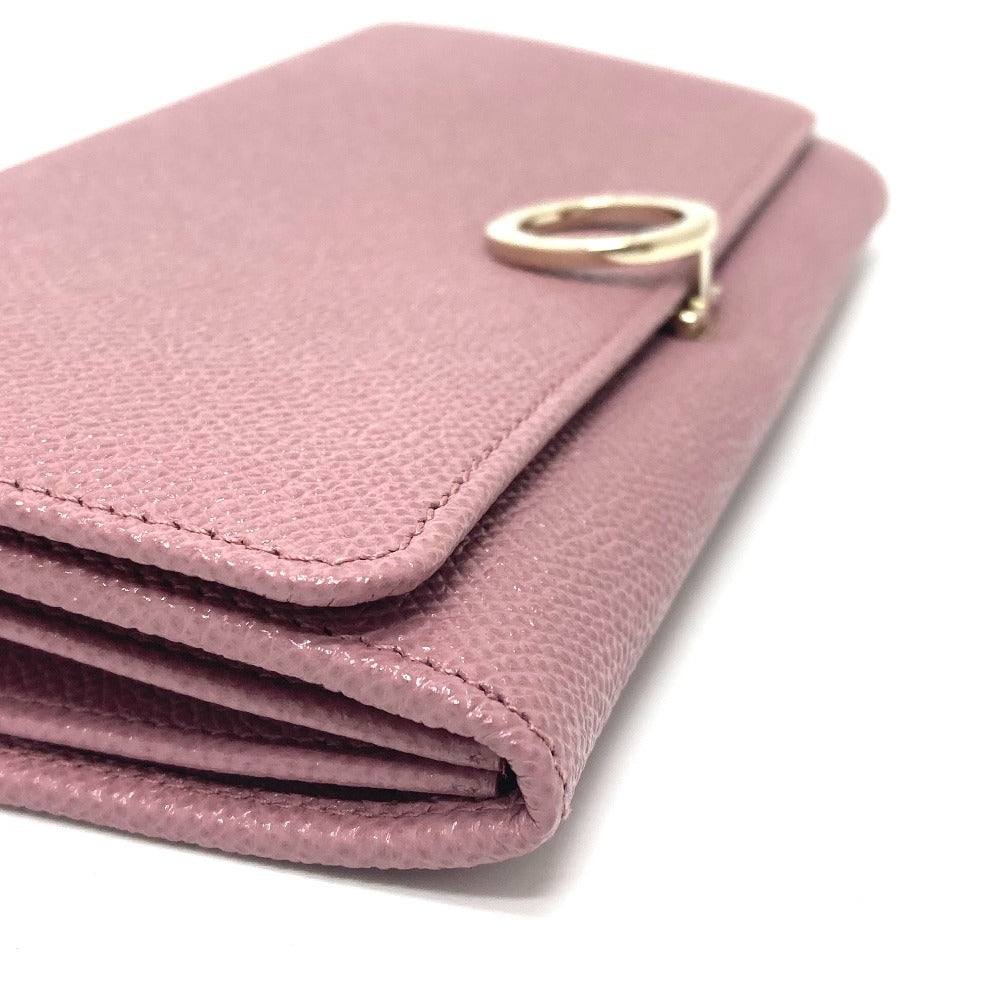 Bvlgari Long Wallet Purse 282869 Leather Dusty Pink Type Bulgari Bulgari Logo Clip Women