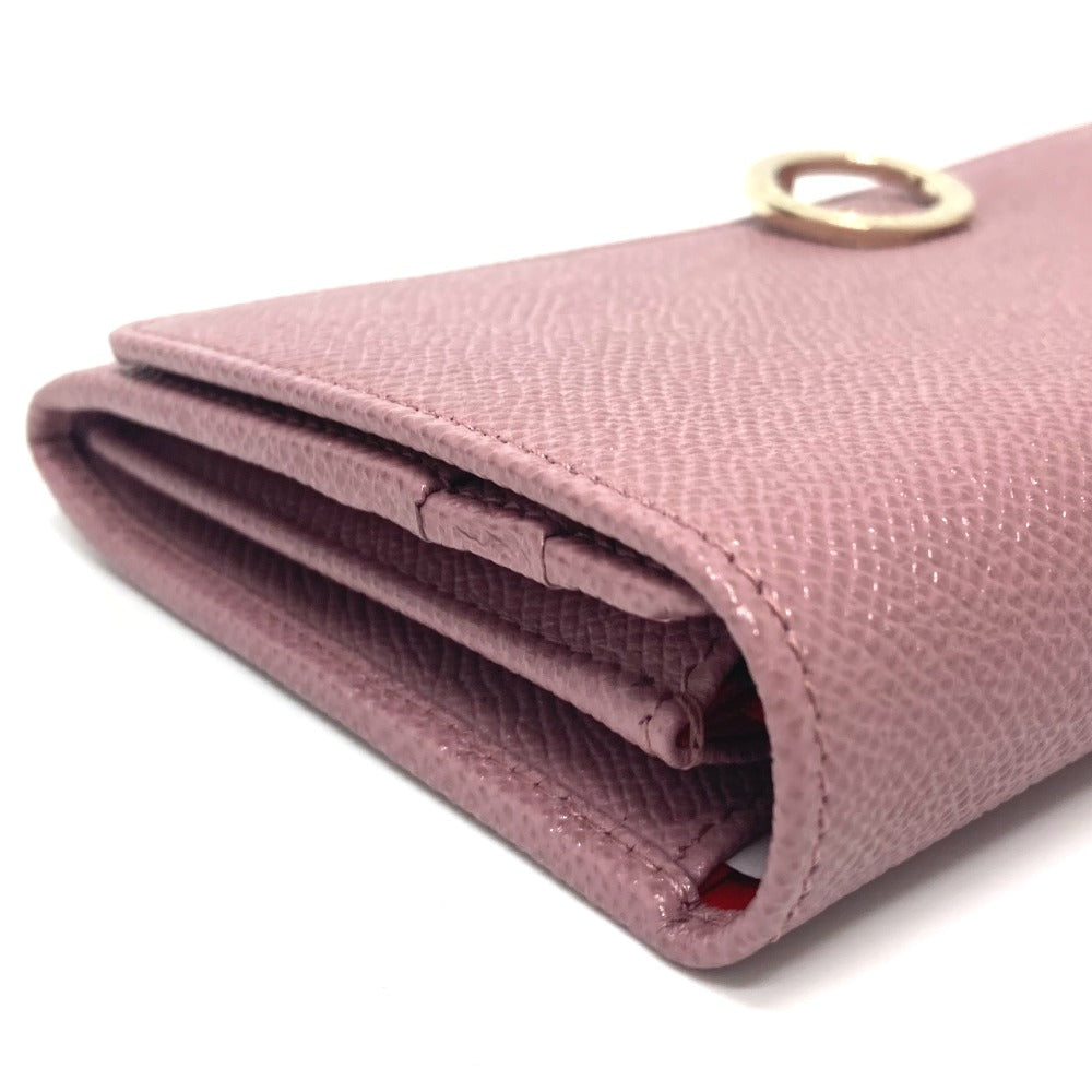 Bvlgari Long Wallet Purse 282869 Leather Dusty Pink Type Bulgari Bulgari Logo Clip Women
