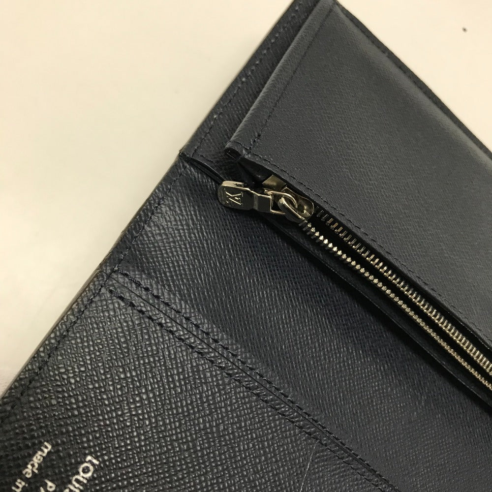 Louis Vuitton Long Wallet Purse M60615 Epi Leather Navy Epi Portefeuille Brazza Mens