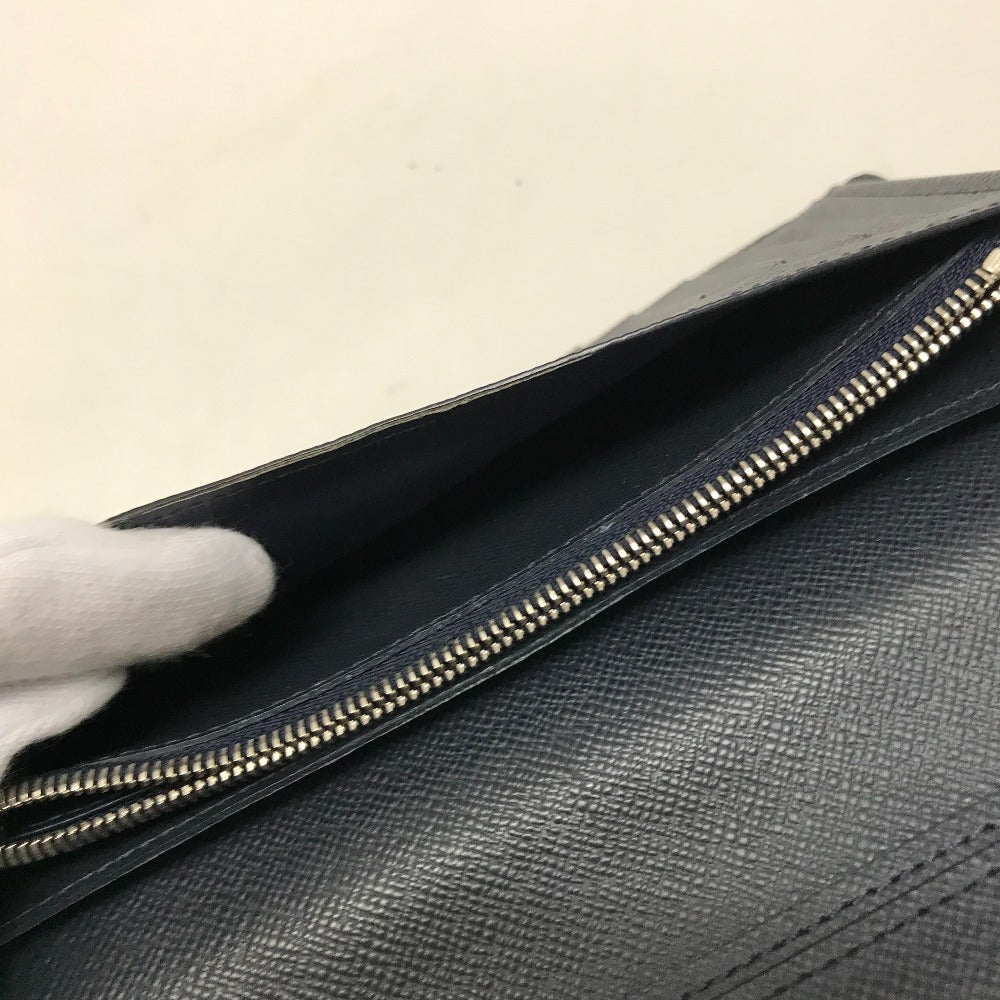 Louis Vuitton Long Wallet Purse M60615 Epi Leather Navy Epi Portefeuille Brazza Mens