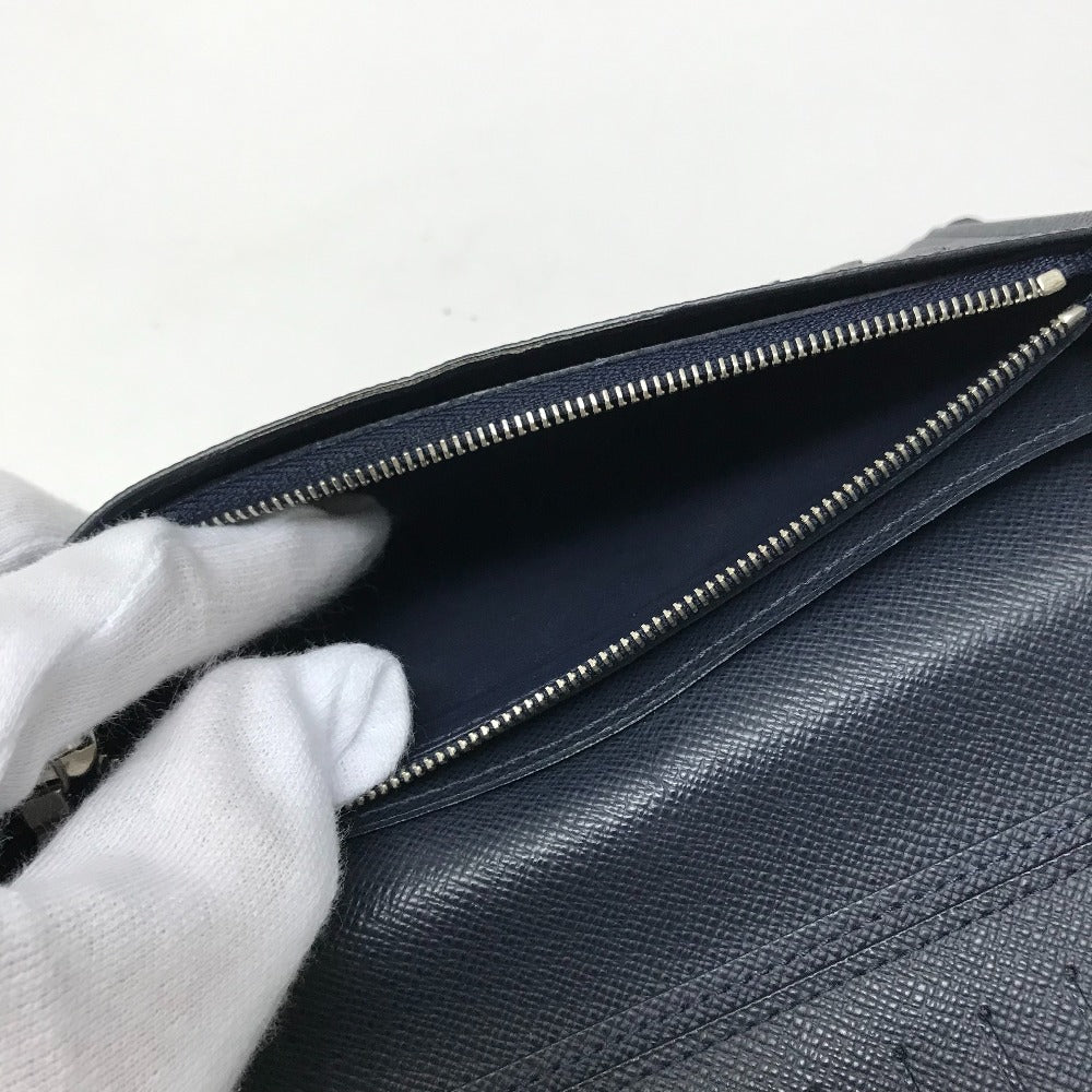 Louis Vuitton Long Wallet Purse M60615 Epi Leather Navy Epi Portefeuille Brazza Mens