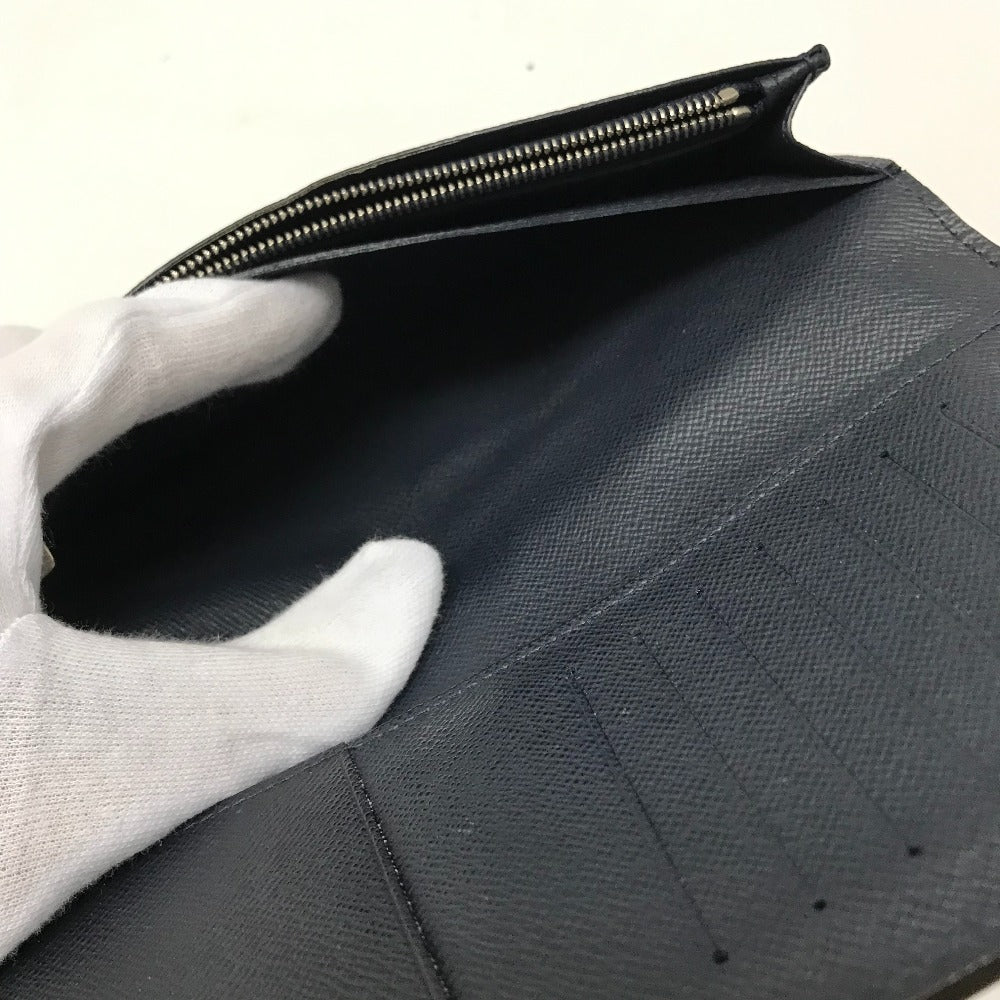 Louis Vuitton Long Wallet Purse M60615 Epi Leather Navy Epi Portefeuille Brazza Mens