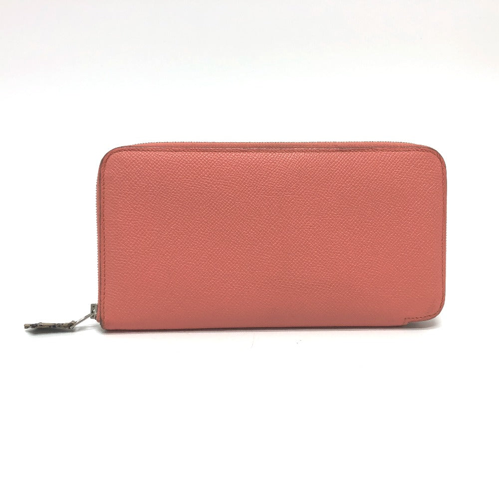 Hermes Long Wallet Purse Epsom Pink Type Azap Silk In Women